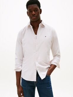 Tommy Hilfiger Oxford Overhemd Streep Beige - M,XXL