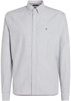 Tommy Hilfiger Oxford Overhemd Streep Lichtblauw - XL