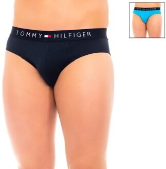 Tommy Hilfiger Pack-2 Slips ademende stof en anatomische voorkant UM0UM00367 man Blauw