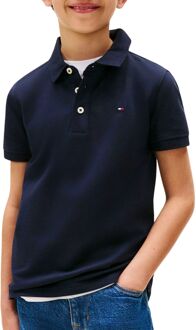 Tommy Hilfiger piqué polo donkerblauw - 164