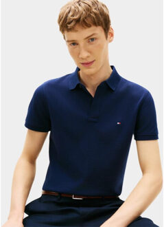 Tommy Hilfiger Polo korte mouw 1985 slim polo mw0mw17771/dcc - maat L Blauw