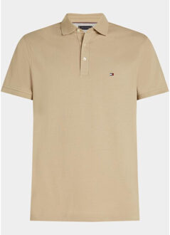 Tommy Hilfiger Polo korte mouw 1985 slim polo mw0mw17771/rbt - maat L Bruin