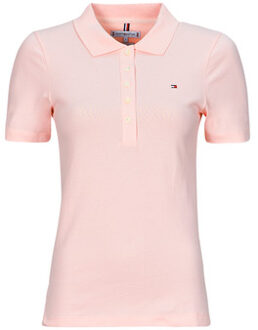 Tommy Hilfiger Polo Shirt Korte Mouw Tommy Hilfiger 1985 SLIM PIQUE POLO SS" Roze - M, L