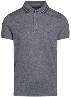 Tommy Hilfiger Poloshirt 34755 desert sky/white - maat S Blauw