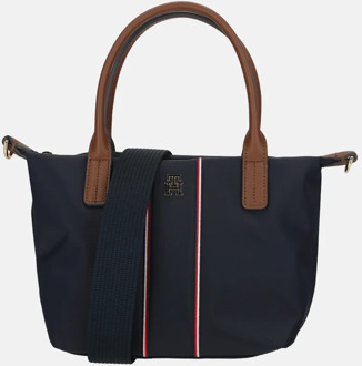 Tommy Hilfiger Popette mini tote handtas space blue corp Donkerblauw - No Size