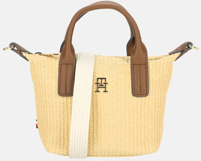 Tommy Hilfiger Popette tote handtas micro natural raffia Beige - No Size