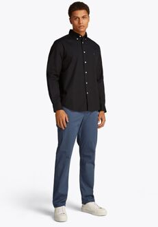Tommy Hilfiger Poplin Overhemd Flex Zwart - L,M,S,XL