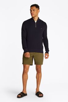 Tommy Hilfiger Racking Half-Zip Structure Navy Donkerblauw - L,M