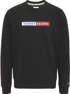 Tommy Hilfiger Reg essential graphic crew sweater Zwart - M