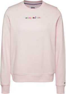 Tommy Hilfiger Reg serif color sweater Roze - XL