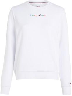 Tommy Hilfiger Reg serif color sweater Wit - L