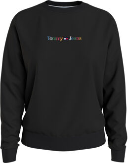 Tommy Hilfiger Reg serif color sweater Zwart - XL