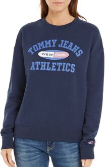 Tommy Hilfiger Regular Athletic Crew Sweater Dames navy - blauw - L