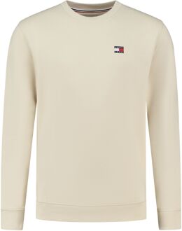 Tommy Hilfiger Regular Badge Sweater Heren crème - XL