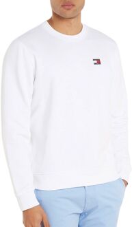 Tommy Hilfiger Regular Badge Sweater Heren wit - XL