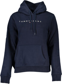 Tommy Hilfiger Regular Linear Hoodie Dames donkerblauw - S