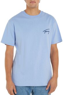 Tommy Hilfiger Regular Signature Shirt Heren lichtblauw - XL