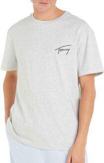Tommy Hilfiger Regular Signature Shirt Heren lichtgrijs