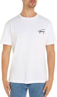 Tommy Hilfiger Regular Signature Shirt Heren wit - XXL
