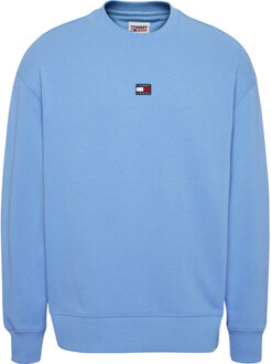Tommy Hilfiger Relax badge crew sweater Blauw - L