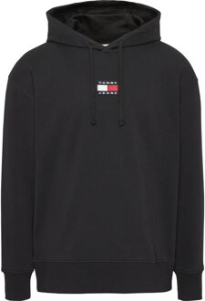 Tommy Hilfiger Relax college pop hoodie Zwart - L