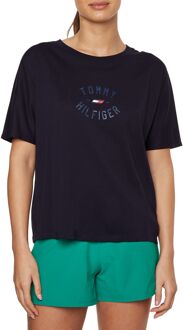 Tommy Hilfiger Relaxed Graphic Shirt Dames navy - M