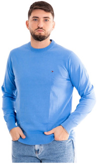 Tommy Hilfiger Retro Crew Neck Sweater Tommy Hilfiger , Blue , Heren - 2Xl,L,3Xl