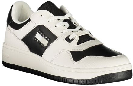 Tommy Hilfiger Retro Sneakers Leer Casual - maat EU 40 Wit