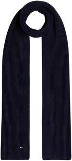 Tommy Hilfiger Rib Sjaal Navy - Donkerblauw