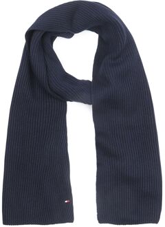 Tommy Hilfiger Rib Sjaal Navy - Donkerblauw