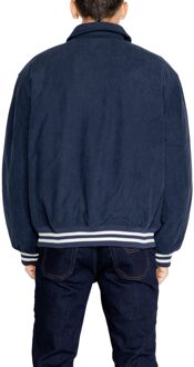 Tommy Hilfiger Ribfluweel Zipjacke Donkerblauw