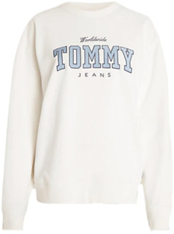 Tommy Hilfiger RLX Varsity Luxe Sweatshirt Tommy Hilfiger , White , Dames - L,M,S