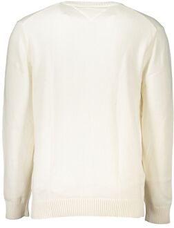 Tommy Hilfiger Ronde Hals Trui Klassieke Pasvorm Ivoor - 2XL