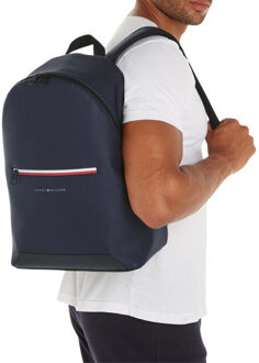 Tommy Hilfiger Rugzak met contrasterende ritssluiting en logo voor heren Blauw - One size