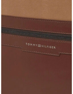 Tommy Hilfiger Rugzak van rundleer - maat One size Bruin