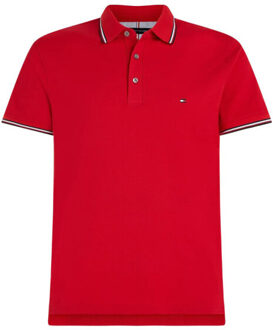 Tommy Hilfiger Rwb tipped slim polo Rood - XL