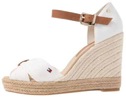 Tommy Hilfiger Sandalen BASIC OPENED TOE HIGH WEDGE by Tommy Hilfiger Wit - 41