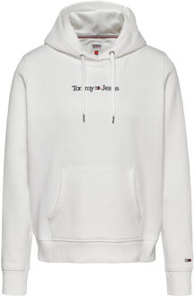 Tommy Hilfiger Serif Linear Hoodie Dames wit