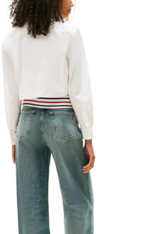 Tommy Hilfiger Shirts women shirt - maat M Wit