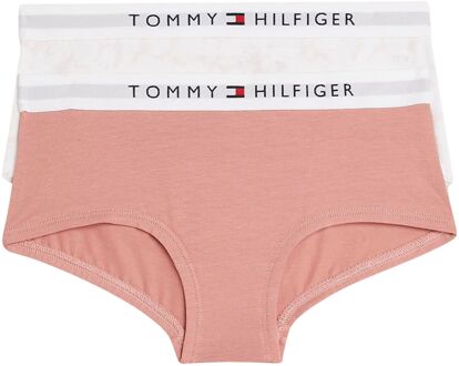 Tommy Hilfiger Shorts Meisjes (2-pack) roze - wit - 164-176