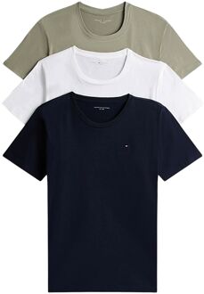 Tommy Hilfiger Signature Cotton Essentials Shirts Heren (3-pack) - XXL