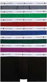 Tommy Hilfiger Signature Print Logo Waistband Trunks Boxershorts Heren (7-pack) - M