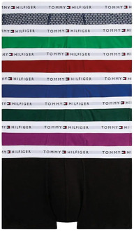 Tommy Hilfiger Signature Print Logo Waistband Trunks Boxershorts Heren (7-pack) - XXL