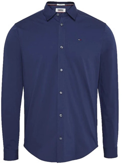 Tommy Hilfiger slim fit overhemd Blauw