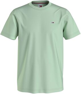 Tommy Hilfiger Slim Jersey C Neck EXT Shirt Heren groen