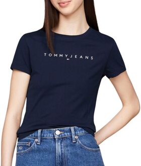 Tommy Hilfiger Slim Linear Shirt Dames donkerblauw - M