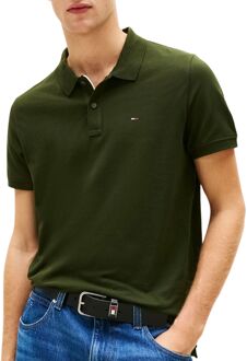 Tommy Hilfiger Slim Placket Flag Polo Heren - L