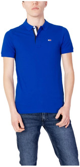 Tommy Hilfiger Slim Placket Polo Heren blauw