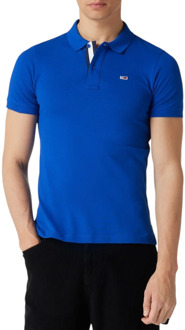 Tommy Hilfiger Slim Placket Polo Heren blauw