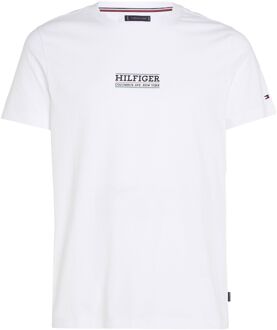 Tommy Hilfiger Small Hilfiger Logo Shirt Heren wit - M